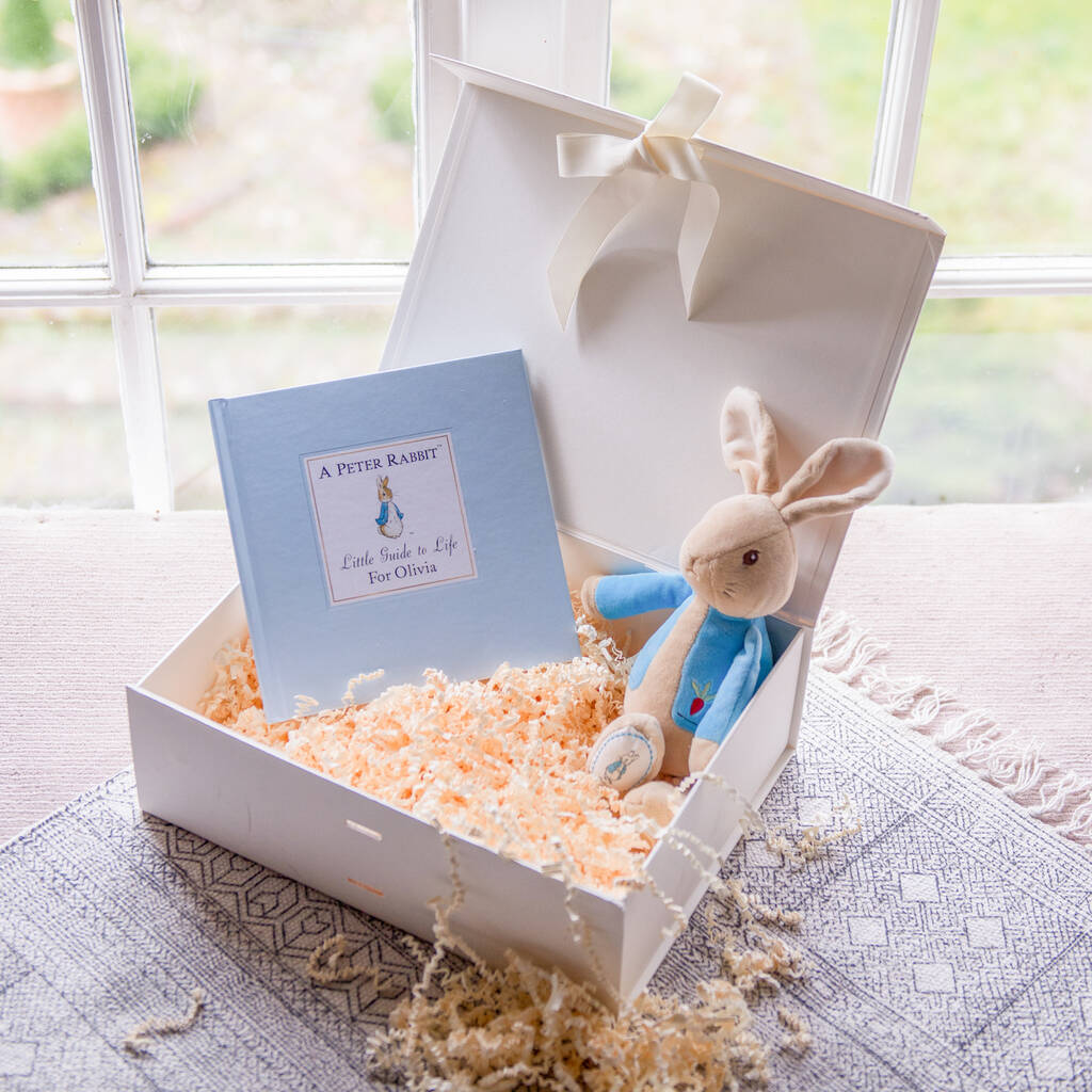 Personalised Peter Rabbit Gift Book And Toy, 1 of 8