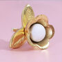 G Decor Brass Flower Doorknobs, thumbnail 4 of 7