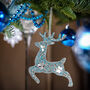 Set Of Three Reindeer Hanging Decorations, thumbnail 1 of 2