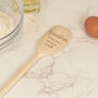 Any Name Any Text Wooden Baking Spoon, thumbnail 2 of 2
