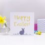 'Happy Easter' Bunny Easter Card, thumbnail 2 of 3