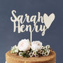Personalised Happy Couple Wedding Cake Topper, thumbnail 7 of 7