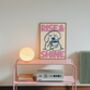Rise And Shine Retro Print Kitchen Poster Bedroom Art Hand Drawn, thumbnail 9 of 11