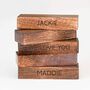 Personalised Luxury Wooden Stacking Tower Block Game, thumbnail 3 of 6