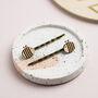 Wooden Bumble Bee Hair Grips, thumbnail 3 of 10