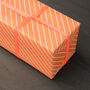 Orange Candy Stripes Wrapping Paper, thumbnail 1 of 3