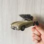 Cream Mercedes 300 Sl With Christmas Tree, thumbnail 2 of 2