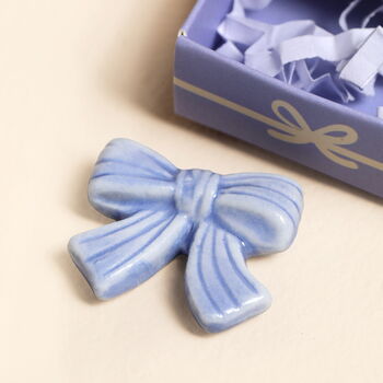 Tiny Matchbox Ceramic Bow Token, 2 of 3