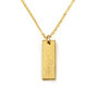 Script Name Gold Plated Bar Necklace, thumbnail 3 of 5