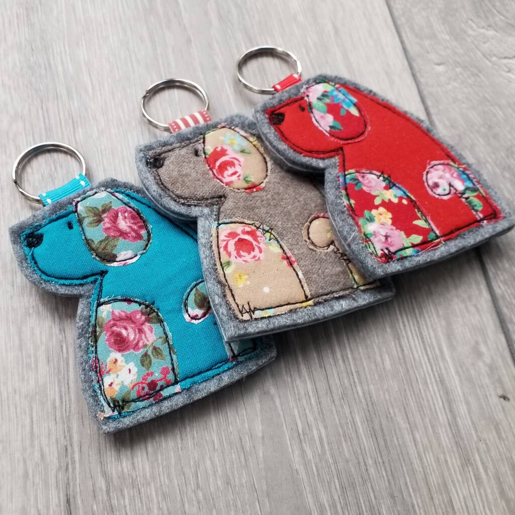 Dog Keyring By Honeypips