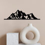 Sleek Mountain Range Wood Art 3D Abstract Decor, thumbnail 1 of 12