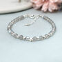 Labradorite Beaded Bracelet Sterling Silver, thumbnail 2 of 3