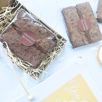 Chocolate Brownie Birthday Gift, 7 of 7