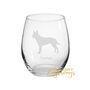 Personalised Australian Kelpie Dog Engraved Glass, thumbnail 2 of 4