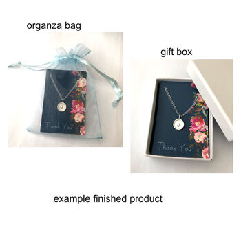 Thank You Bridesmaid Sterling Silver Mini Leaf Bracelet, 10 of 11