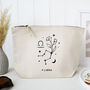 Libra Star Sign Zodiac Cosmetic Bag September October Birthday Gift, thumbnail 1 of 2