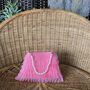 Pink Tulle Frill Pouch Bag With Pearl Handle, thumbnail 1 of 4