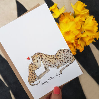 Leopard Love Hand Illustrated Mother's Day Card, 2 of 5