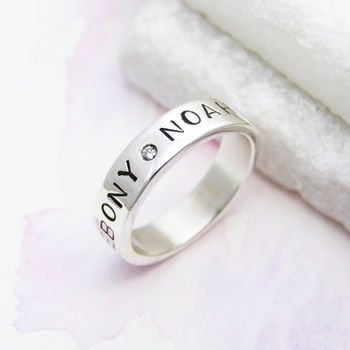 Silver Personalised Ring, 2 of 11