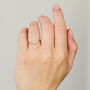 The Yellow Gold Ariadne Diamond Wedding Ring, thumbnail 4 of 5