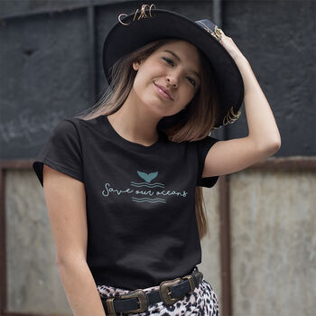 Organic Cotton 'Save Our Oceans' Eco Friendly T Shirt, 5 of 6