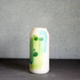 Ceramic Bud Vase With Eucalyptus Leaf Design, thumbnail 2 of 4