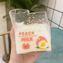 Cute Fruit Milk Carton Glass Cup, thumbnail 3 of 8