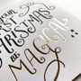 Personalised Foiled Magical First Christmas Card, thumbnail 3 of 5