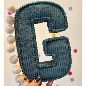 Pompom Corduroy Fabric Letters, 5 of 11