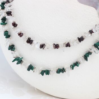 Gemstone Necklace On Sterling Silver, 2 of 7