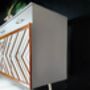 1950's Sideboard With 3D Geometric Chevron Design, thumbnail 7 of 8