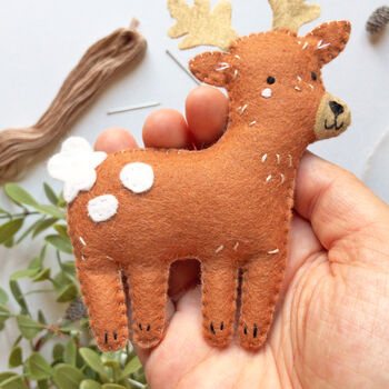 Sew Your Own Seamus The Stag Felt Sewing Kit, 4 of 11