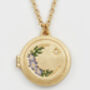 Gold Nightshade Moon Locket Necklace, thumbnail 3 of 8