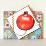 Pomegranate Greetings Card, thumbnail 1 of 5