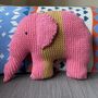 Pink Elephant Knitting Pattern, thumbnail 1 of 2