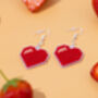 Make Your Own Heart Earrings Cross Stitch Kit, thumbnail 4 of 6