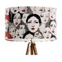 Beauties, Retro Black White And Red Lampshade, thumbnail 3 of 7