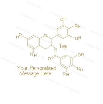 Personalised Tea Molecule Thank You Teacher Card, 2 of 7
