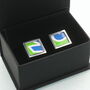 Upcycled Superbike Sterling Silver Cufflinks, thumbnail 6 of 6