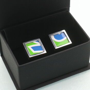 Upcycled Superbike Sterling Silver Cufflinks, 6 of 6