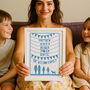 Personalised Family Names And Silhouette Print, thumbnail 1 of 9