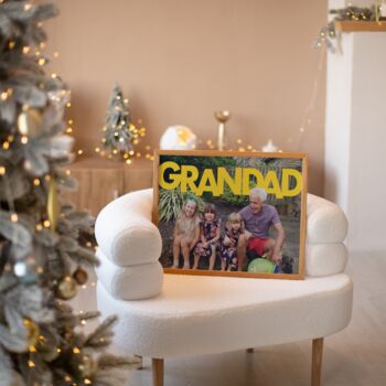 Personalised Modern Grandad Photo Print, 2 of 5