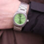 Personalised Mens Wave Watch In Green, thumbnail 1 of 5