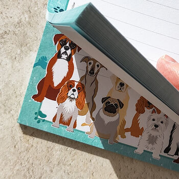 Dog Breeds Stationery Bundle, A5 Notepad And Six Folded Cards And Envelopes, 6 of 7