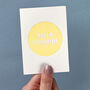 Hello Sunshine Small Letterpress Card, thumbnail 1 of 4
