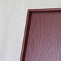 Handmade Dark Red Wooden Serving Tray, Lacquered Ottoman Cover Tray, thumbnail 6 of 11
