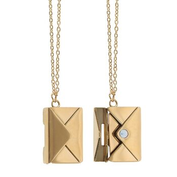 Love Letter Locket Necklace On Greeting Card, 2 of 3