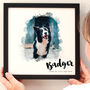 Personalised Watercolour Dog Portrait Framed Print, thumbnail 5 of 6