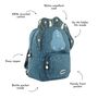 Personalised Trixie Triceratops Backpack For Nursery, School, Holiday, thumbnail 5 of 12