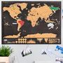 Deluxe Scratch Off® 'Push Pin World Map Bundle, thumbnail 1 of 9